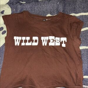 Wild West Kids/XS women’s Brown T-Shirt